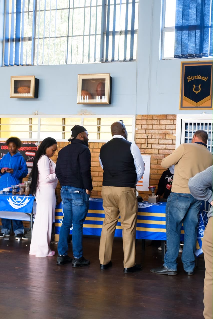 Families registering at the Strathvaal Primary School outreach day, hosted by Buthelezi Family Office